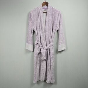 NEW N NATORI Women Nirvana Robe Small Pastel Purple Brushed Terry Cozy Comfy NWT
